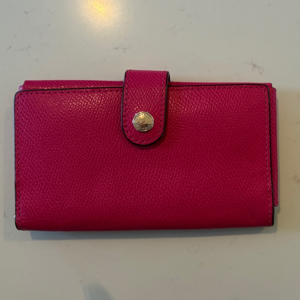 Coach- Pink Leather Wallet